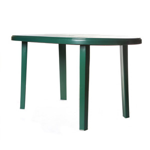 Garden Oval Table 85x135x70cm, green