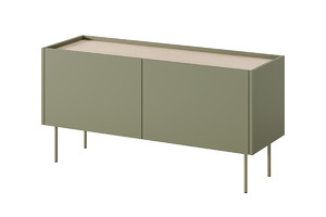Two-Door TV Cabinet Desin 120, olive/nagano oak
