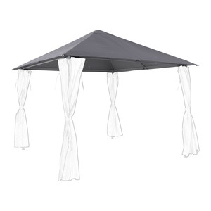 GoodHome Gazebo Canopy Shamal 3 x 3 m, grey