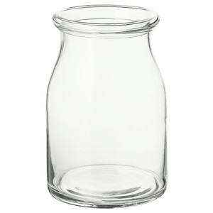 BEGÄRLIG Vase, clear glass, 29 cm