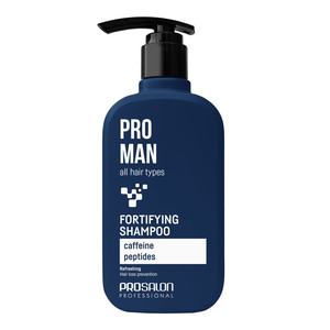 PROSALON Men Strenghtening Fortifying Shampoo with Caffeine & Peptides 375 ml