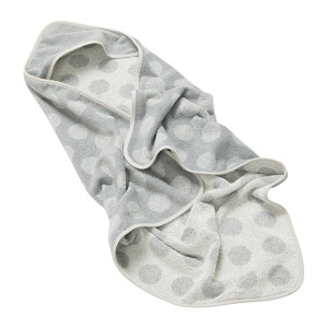 LEANDER Hoodie Hooded Baby Towel, cool grey