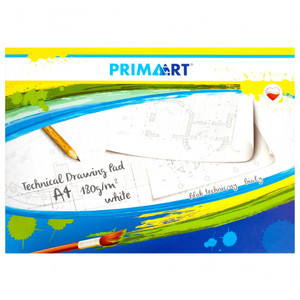 Prima Art Technical Drawing Pad A4 10 White Sheets 180g 1pc