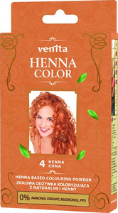 VENITA Henna Color Coloring Powder Conditioner - 4 Henna