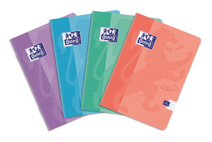 Notebook A5 60 Sheets Ruled Oxford Touch Pastel 5-pack, assorted colours