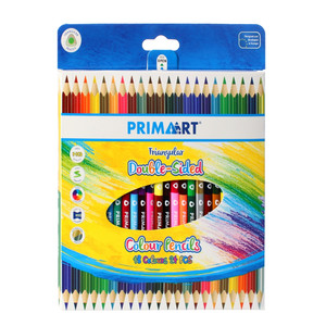Prima Art Triangular Double-Sided Colour Pencils 24pcs 48 Colours