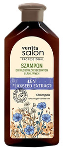 VENITA Salon Professional Shampoo for Damaged & Brittle Hair with Flaxseed Extract 500 ml