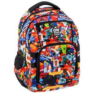 School Backpack On Blocks