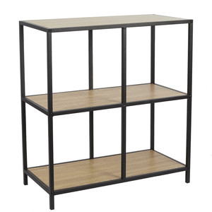 Shelving Unit Loka IV, oak/black