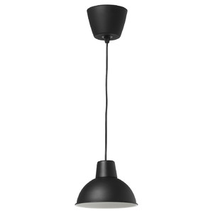 SKURUP Pendant lamp, black, 19 cm