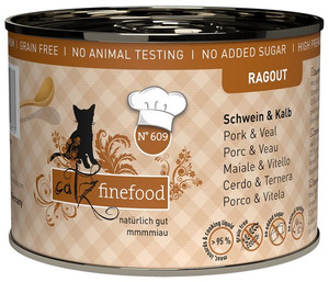 Catz Finefood Ragout Cat Food N.609 Pork & Veal 180g