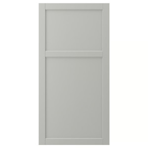 LERHYTTAN Door, light grey, 60x120 cm