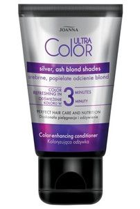 JOANNA Ultra Color Conditioner Color Enhancing for Silver, Ash Blond Shades 100g