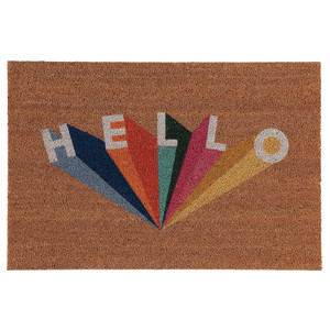 GÅNGGATA Door mat, multicolour, 60x90 cm