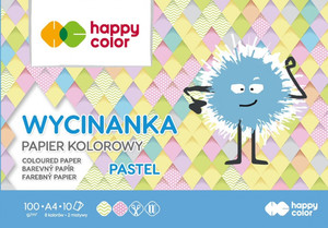 Happy Color Coloured Paper Pastel A4 10 Sheets x 10pcs