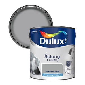 Dulux Walls & Ceilings Matt Latex Paint 2.5l pencil graphite