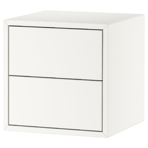 EKET Cabinet with 2 drawers, white, 35x35x35 cm