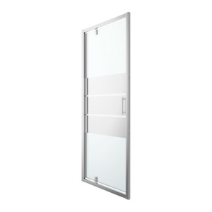 GoodHome Pivot Shower Door Beloya 90 cm, chrome/mirror glass