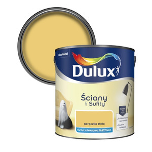 Dulux Walls & Ceilings Matt Latex Paint 2.5l gold fever