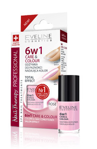 Eveline Nail Therapy 6in1 Care & Colour Conditioner Rose 5ml