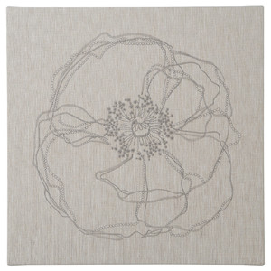 PJÄTTERYD Picture, flower doodle, 56x56 cm