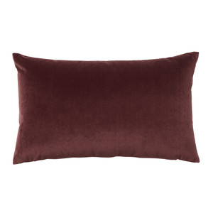 GoodHome Cushion Valgreta 30 x 50 cm, burgundy