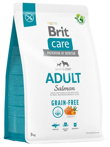 Brit Care Grain Free Adult Small & Medium Salmon Dry Dog Food 3kg