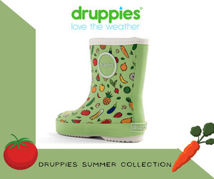 Druppies Rainboots Wellies for Kids Summer Boot Size 20, fresh green