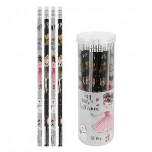 Starpak Pencil with Eraser Ballerina 48pcs
