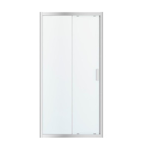 GoodHome Sliding Shower Door Beloya 100 cm, chrome/transparent