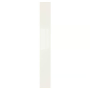 FARDAL Door with hinges, high-gloss white, 25x229 cm