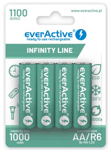 everActive Rechargeeable Battery Infinity Line 1100 mAH 4pcs