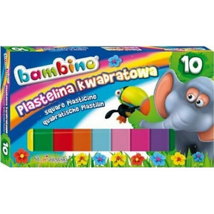 Bambino Square Plasticine 10 Colours