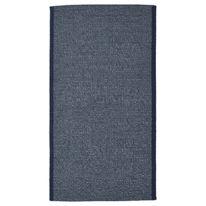 IDROTTSPLATS Rug, flatwoven, blue, 80x150 cm