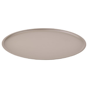 LINDRANDE Candle dish, dark grey-beige, 22 cm