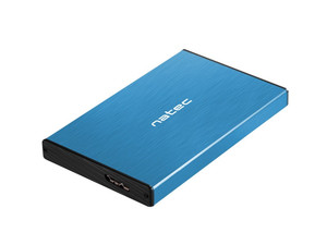 Natec External HDD Enclosure Rhino Go 2.5" USB 3.0, blue