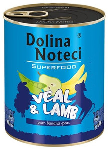 Dolina Noteci Superfood Dog Wet Food Veal & Lamb 800g