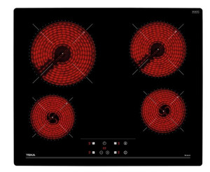 TEKA Hob with 4 Ceramic Zones, Touch Control and Metal Frame Slim TT 6415