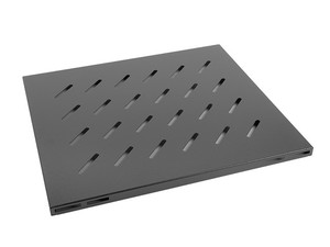 Lanberg Fixed Rack Shelf 19" 1U 465x500mm, black