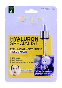 L'Oreal Hyaluron Specialist Replumping Moisturizing Tissue Mask 30g