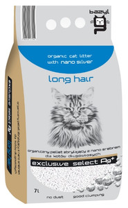 Cat Litter with Nano Silver Bazyl Ag+ Select Long Hair 7L