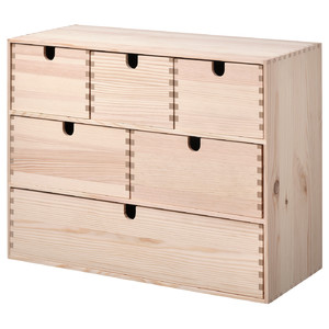 MOPPE Mini chest of drawers, pine, 42x18x32 cm