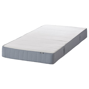 VESTMARKA Spring mattress, medium firm/light blue, 90x200 cm