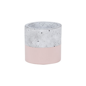 Plant Pot GoodHome 6 cm, concrete effect/pink