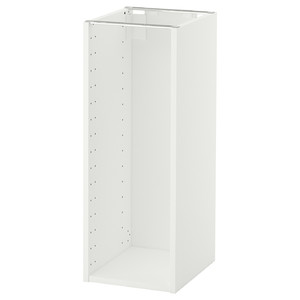 METOD Base cabinet frame, white, 30x37x80 cm