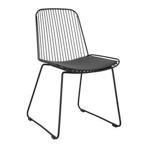 Chair with Seat Pad Dill, black