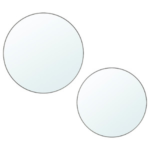 PLOMBO Mirror, set of 2, dark grey