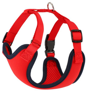 Dingo Anti-Pressure Dog Harness with Adjustment S, red