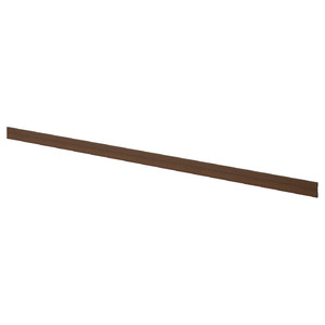 STENSTA Plinth, dark brown ash effect, 220x8 cm
