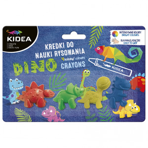 Kidea Wax Crayons Dino 4 Colours
